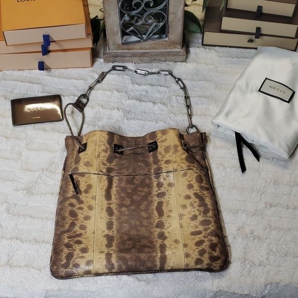 Gucci snake skin handbag 👜 - Picture 1 of 14